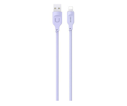 Kabel USAMS Kabel lightning 2,4A 1,2m Fast Charging purpurowy